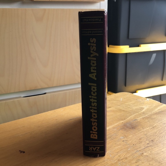 Biostatistical Analysis: Second Edition by Zar, Jerrold H. Hardback Book - Picture 6 of 15